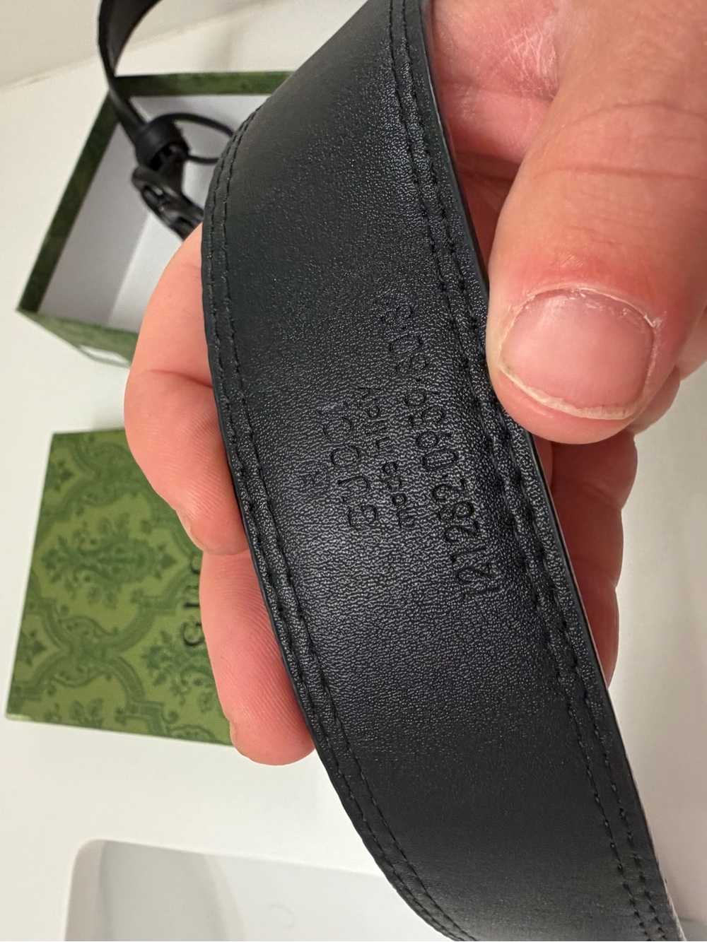 Gucci Interlocking G Web Belt – Black GG Buckle - Picture 9 of 11